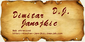 Dimitar Janojkić vizit kartica